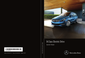 2017 Mercedes Benz B Class Operator Manual